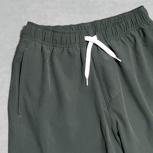 Bear Bottom Shorts Men’s Size Small 7" Swim Hybrid Zip‎ Pocket Green NWOT - Picture 3 of 13